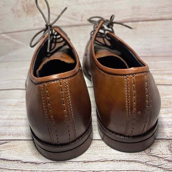 Cole Haan Grand 360 Postman Brown Plain Toe Derby Dress Shoes C29029 US Sz 10.5